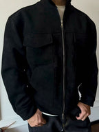 Suede Multi-Pocket Casual Jacket