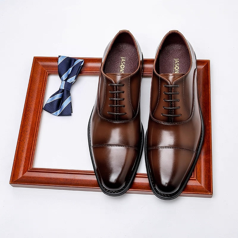 Oxford Lace-Up Leather Shoes