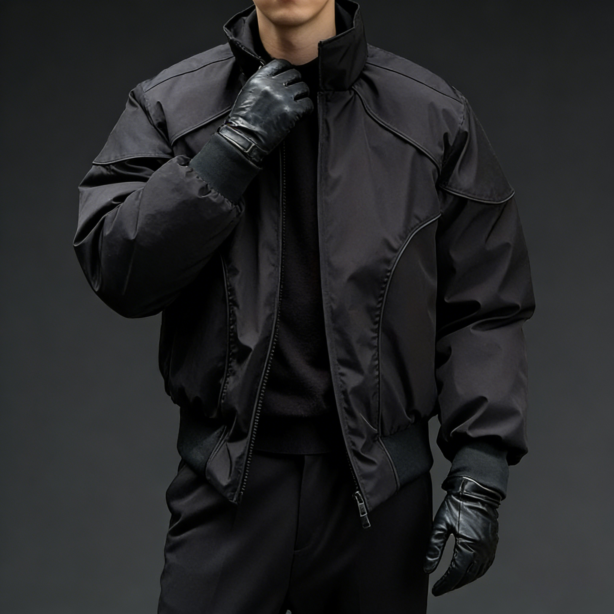 Vintage Lapel Warm Flight Jacket