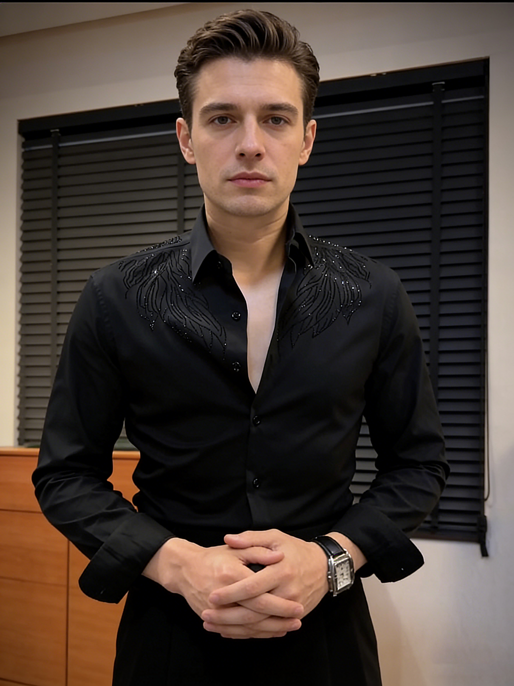 Premium Craft Rhinestone Men's Shirt