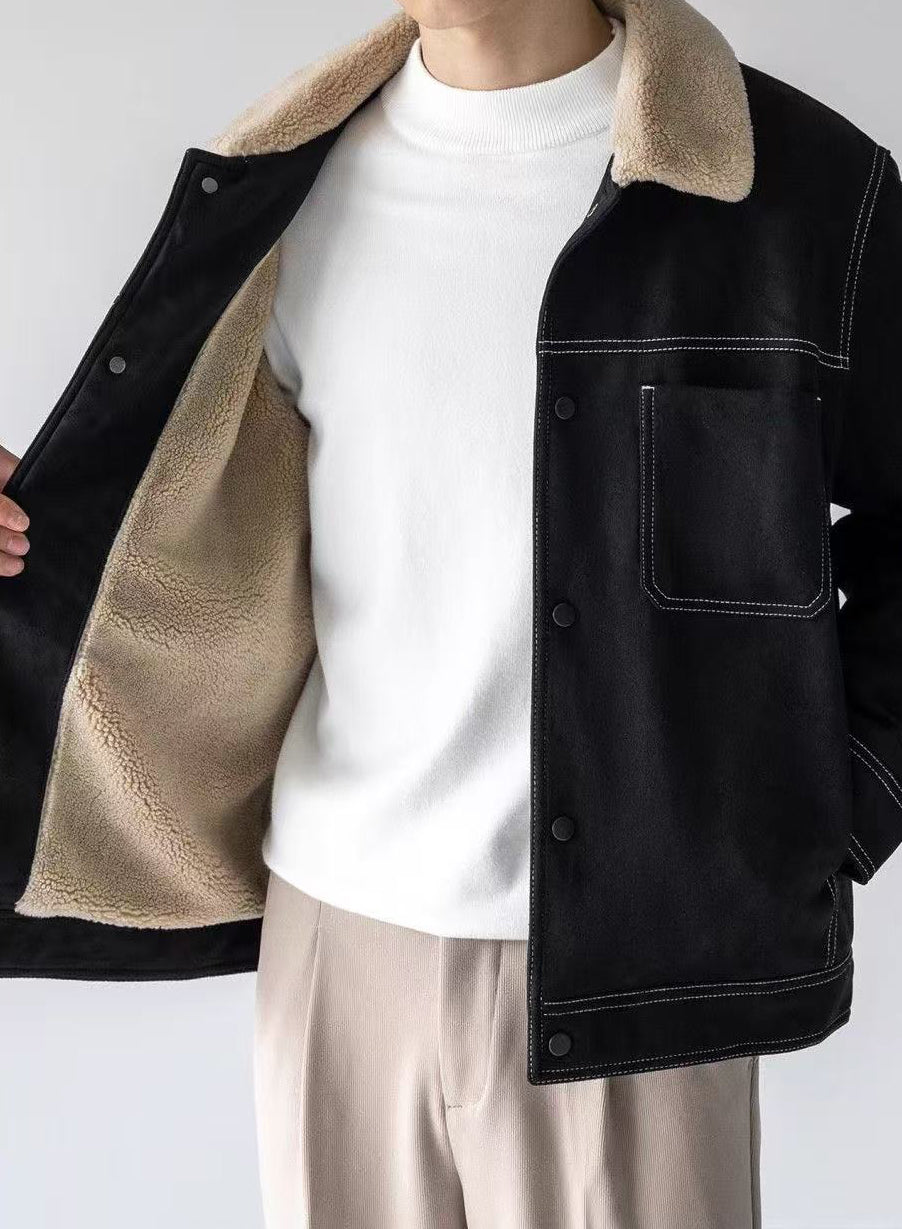 Shearling Suede Jacket
