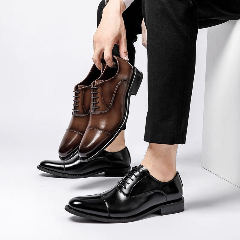 Oxford Lace-Up Leather Shoes