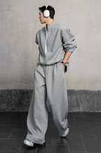 Layered-Look Casual Sweatshirt Set