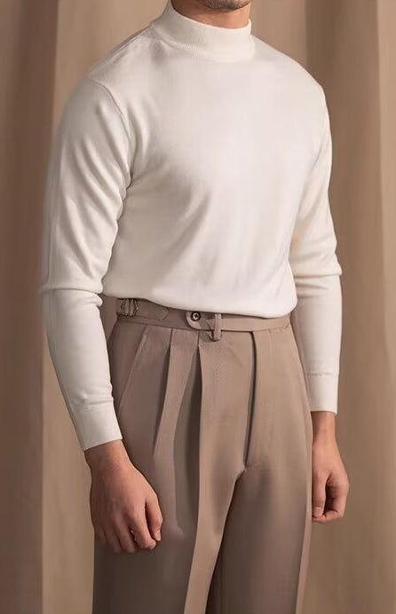 Mock Neck Knit Sweater