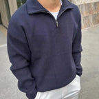 Half-Zip Pullover Knit Sweater