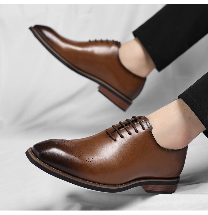 British Oxford Leather Dress Shoes — Men’s Business & Wedding Shoes