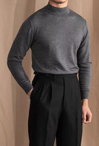 Mock Neck Knit Sweater
