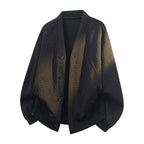 Men’s Double-Layer Cable Knit Cardigan Jacket – Casual Smart Streetwear Outerwear