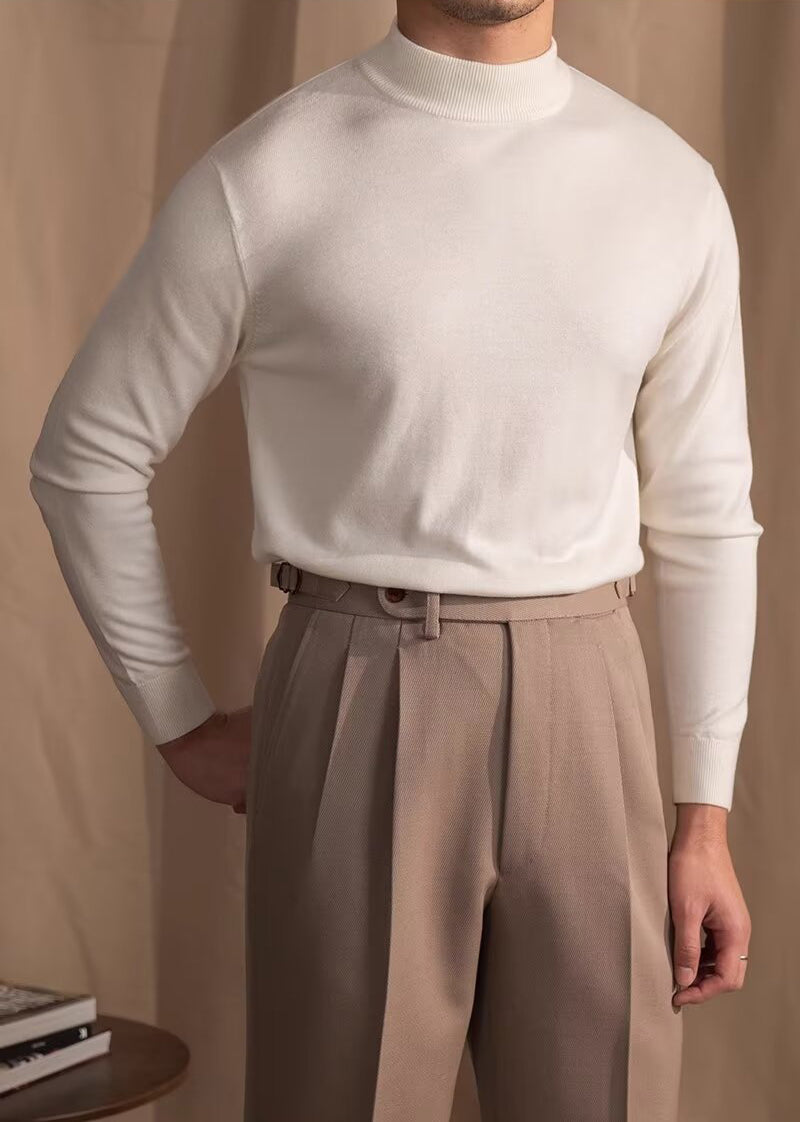 Mock Neck Knit Sweater