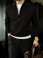 Classic Polo Knit Top