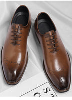 British Oxford Leather Dress Shoes — Men’s Business & Wedding Shoes