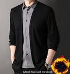 Men's Fake Two-Piece Sweater Shirt