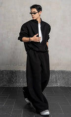 Layered-Look Casual Sweatshirt Set