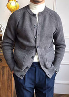 Men’s Premium Knit Cardigan – Smart Casual Layer for Fall & Winter
