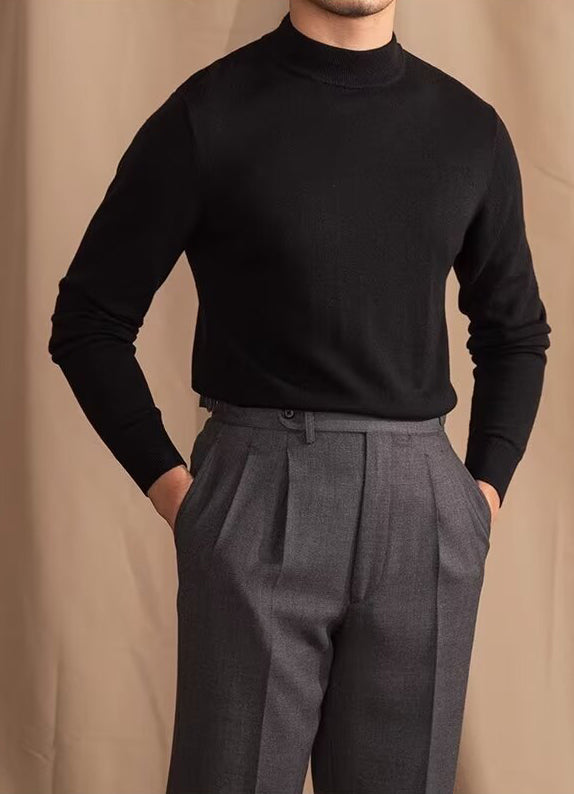 Mock Neck Knit Sweater