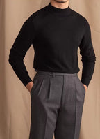 Mock Neck Knit Sweater