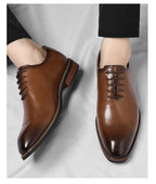 British Oxford Leather Dress Shoes — Men’s Business & Wedding Shoes