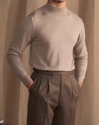 Mock Neck Knit Sweater