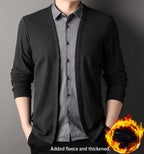 Men's Fake Two-Piece Sweater Shirt