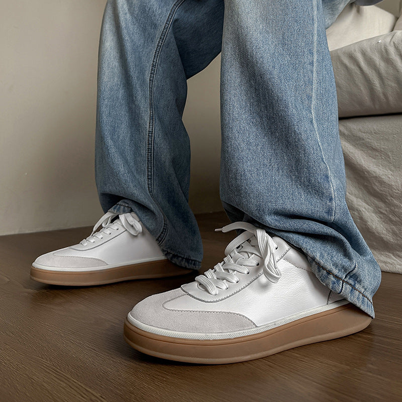 Breathable Casual Leather Sneakers