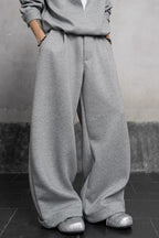 Layered-Look Casual Sweatshirt Set