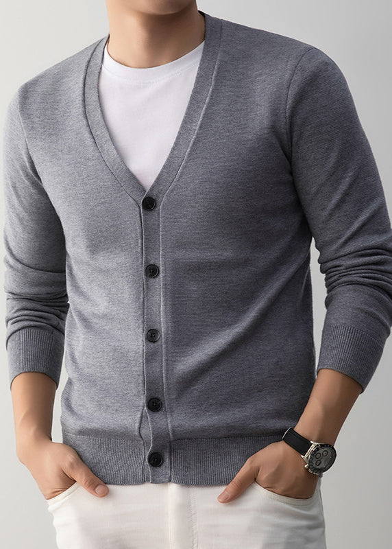 Men’s Lightweight V-Neck Knit Cardigan