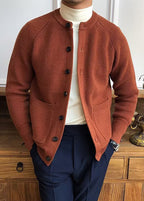 Men’s Premium Knit Cardigan – Smart Casual Layer for Fall & Winter