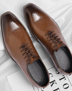 British Oxford Leather Dress Shoes — Men’s Business & Wedding Shoes