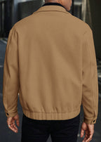 Men’s Casual Wool-Blend Relaxed Fit Overshirt Jacket – Soft Handle, Structured Look, Everyday Warmth