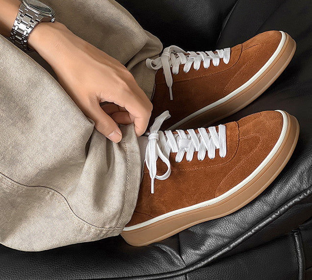 Breathable Casual Leather Sneakers