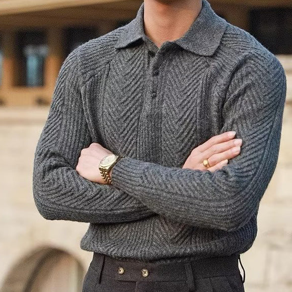 Men's Warm & Cozy Button Pullover Sweater