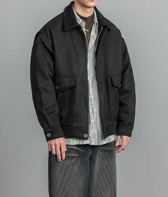 Vintage Lapel Workwear Jacket