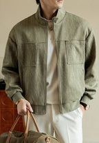 Retro Stand Collar Casual Jacket