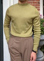 Mock Neck Knit Sweater
