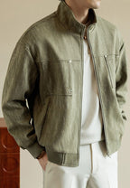 Retro Stand Collar Casual Jacket