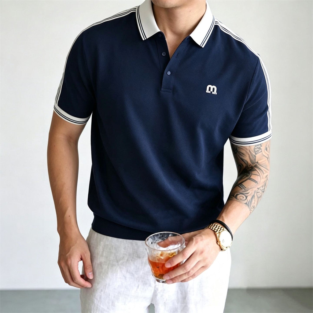 Men's Commuter Comfortable Lapel Polo Shirt