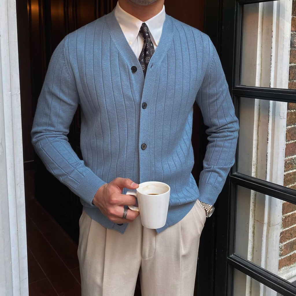 Buttoned Knit Cardigan