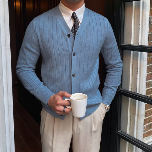 Buttoned Knit Cardigan