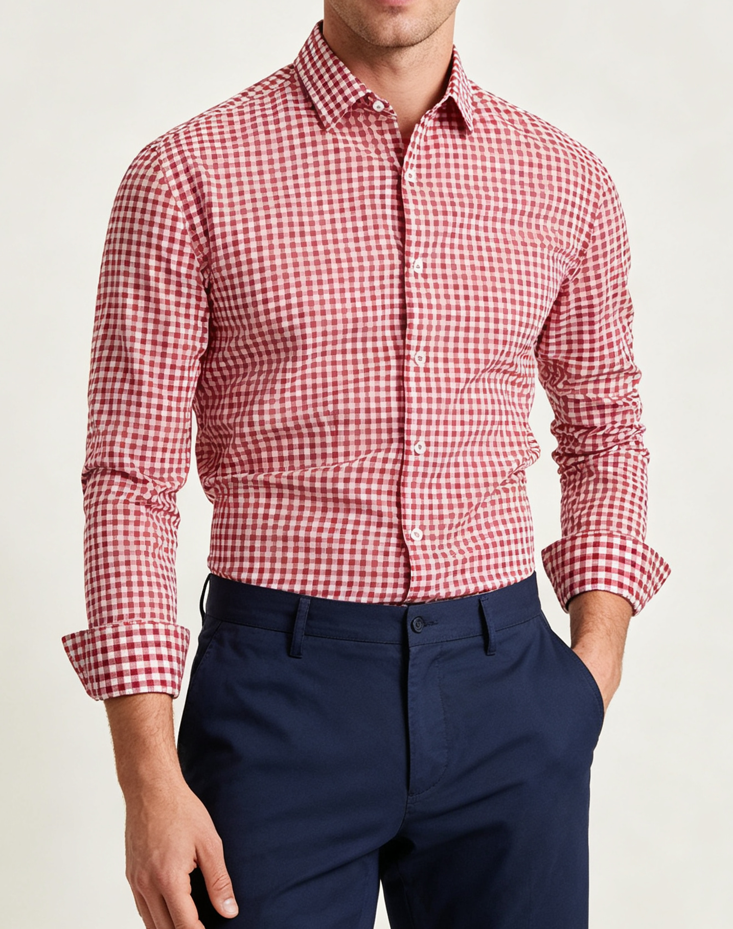 Men's Premium Smart-Casual Plaid Button-Down Shirt