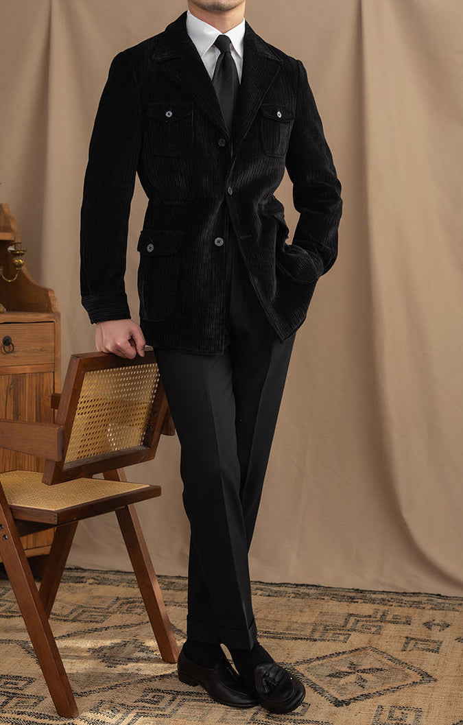 Casual Multi-Pocket Blazer