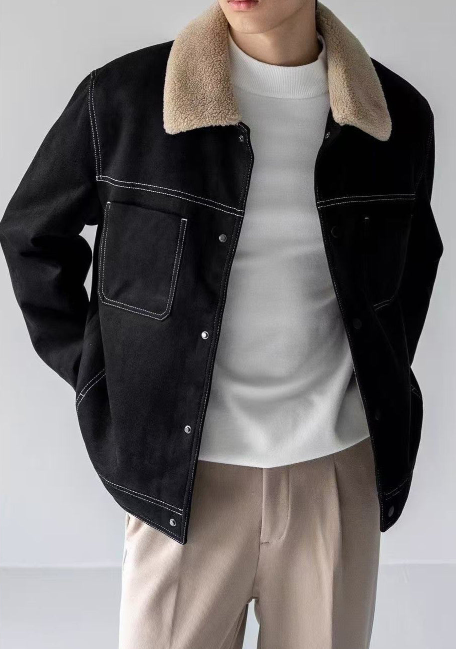 Shearling Suede Jacket