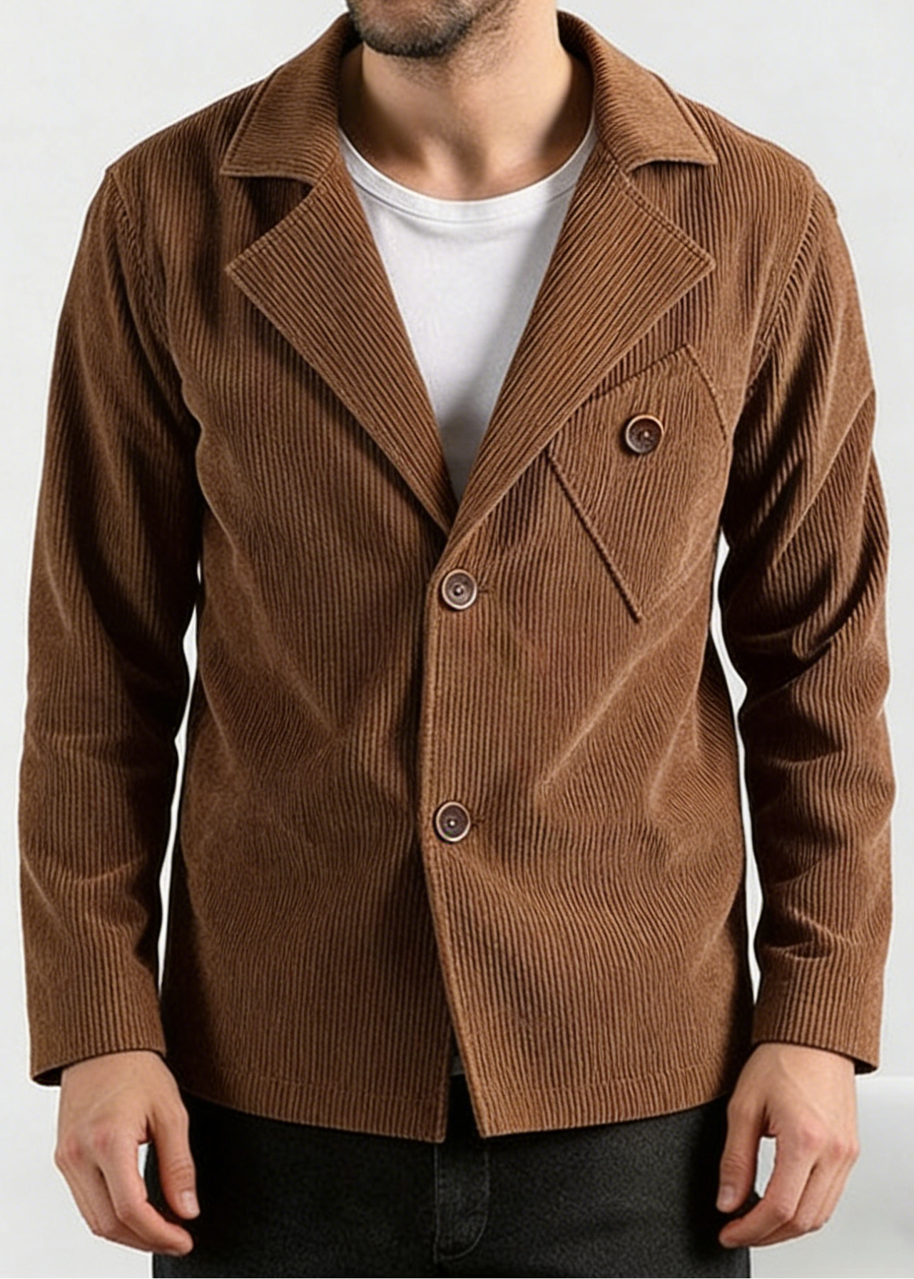 Men's Retro Corduroy Jacket - Vintage Smart-Casual Blazer